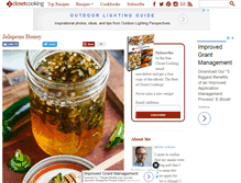 Tablet Screenshot of closetcooking.com